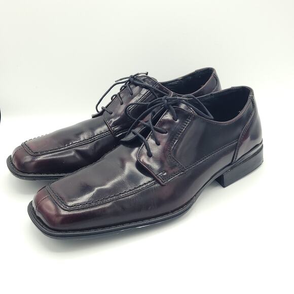 Alfani Square Toe Derby Dress Shoes red brown men\'s size 10 main image 10